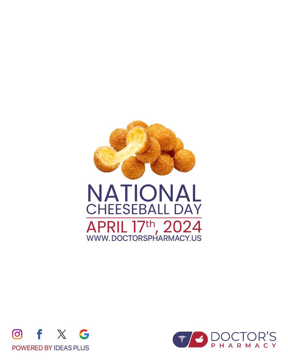 National Cheeseball Day is celebrated on April 17th, a day dedicated to celebrating the versatile and delicious cheeseball.

#NationalCheeseballDay #Pharmacy #CommunityPharmacy #FreeDelievery #PeaceofMind #TriCities #ThankyouTriCities
