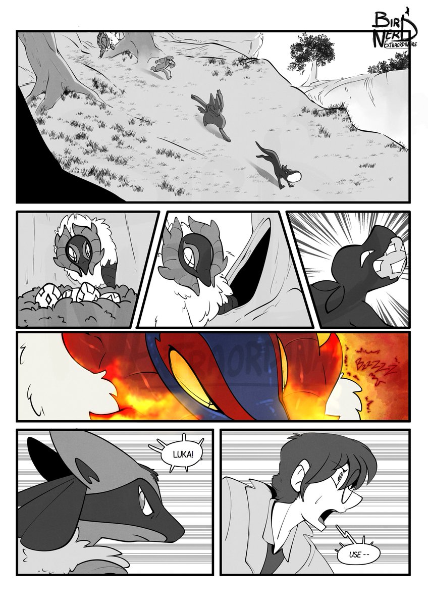 Zack the Slither W-Volcarona! - big 21 page comic are officially done and we're going to be posting them all here! 4 pages a day, in this thread, until we reach the end 💕 (If you can't wait it is available here: ko-fi.com/hopehjort/shop for less than 3€) LET'S GO! #TeamLegume