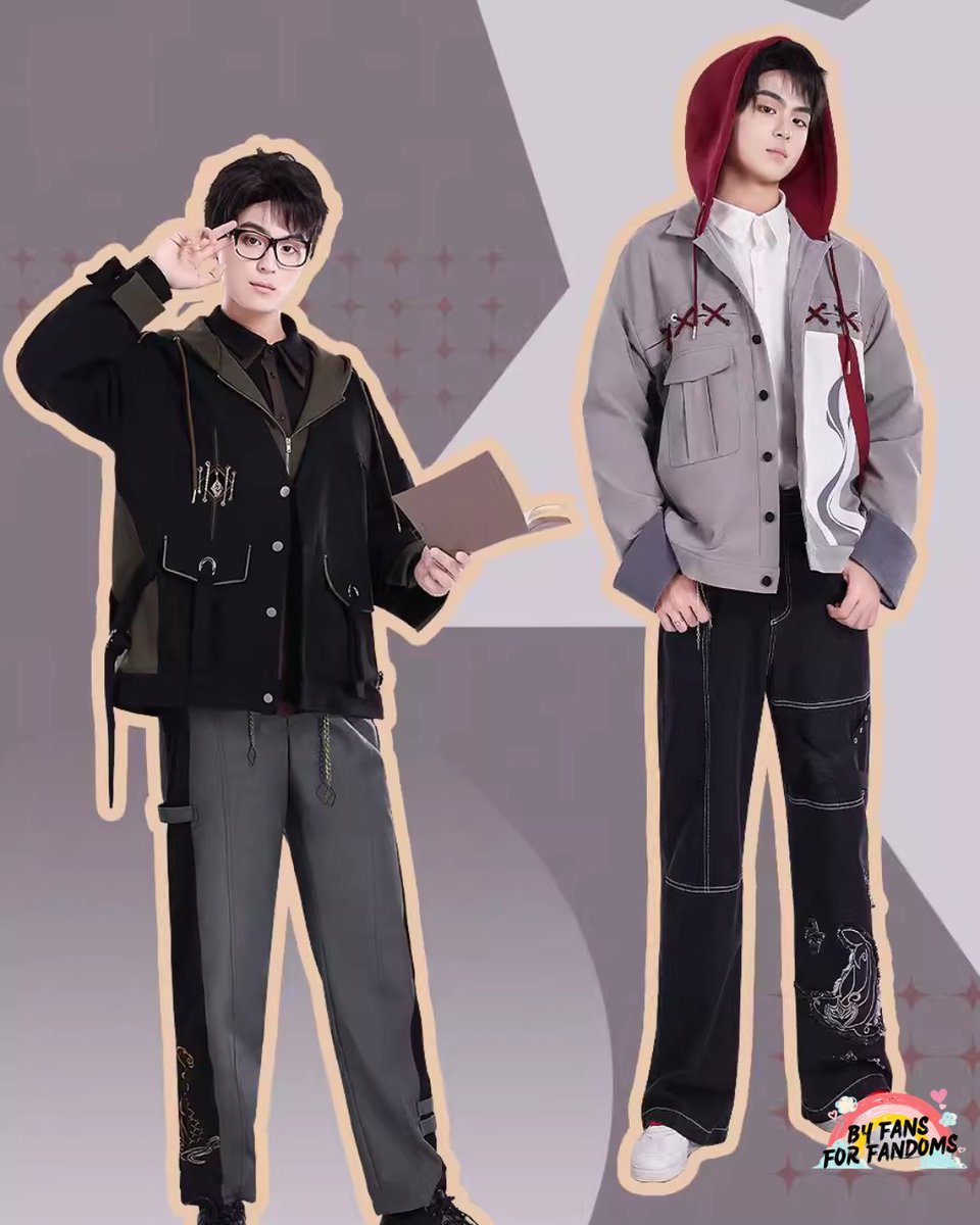 ByFansForFandom's tweet photo. Upgrade your style with #zhongli and #tartaglia inspired outfit! 🐋#genshinimpact
See more here: https://t.co/L5loLIKOue https://t.co/d7kYYpnlSw