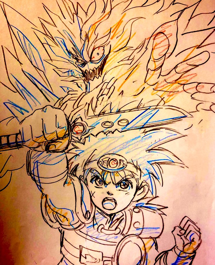 「ダイで喜ばれたので前に描いた落書きをば 」|横田守 mamoru yokota 半死半生のイラスト