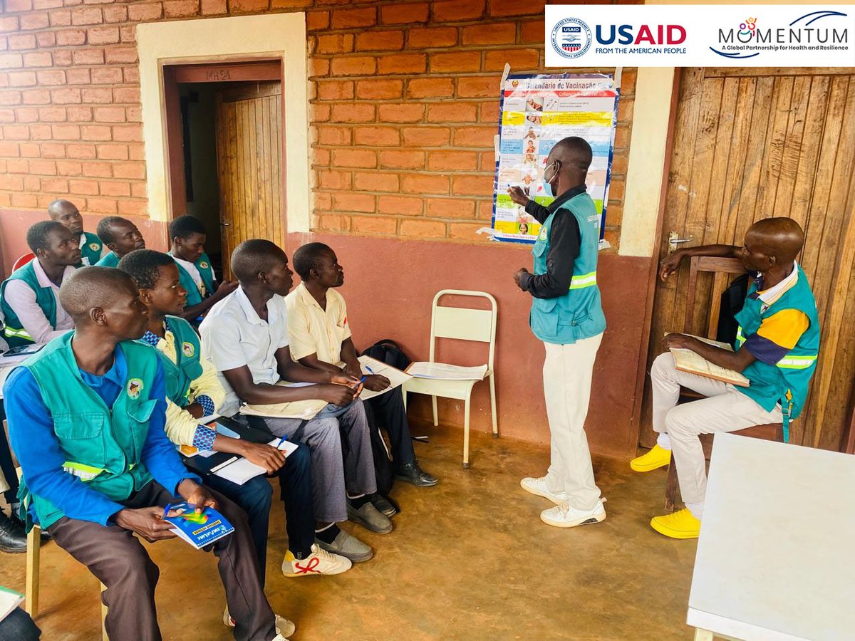 JSIMozambique's tweet photo. The #MRITEProject, funded by the @USAID is currently conducting trainings for RED/REC (Reach Every District/ Reach Every Child) focal points on the RED/REC strategy in Molumbo and Ile districts, Zambezia province. 

@@USAID_MOMENTUM #VaccinesWork #VaccinesforAll https://t.co/2NhIK8BY35
