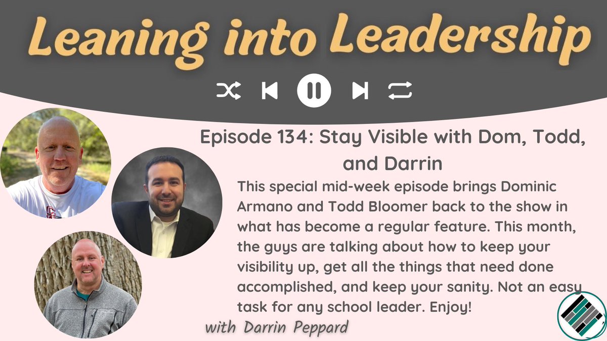Special mid-week release!! Tune in now to hear @DominicArmano @bloomer_sa and me talking visibility, eclipses, fires, and all kinds of April leadership fun. Get it here or where you get yours ⬇️⬇️⬇️ player.captivate.fm/episode/07e7fc…