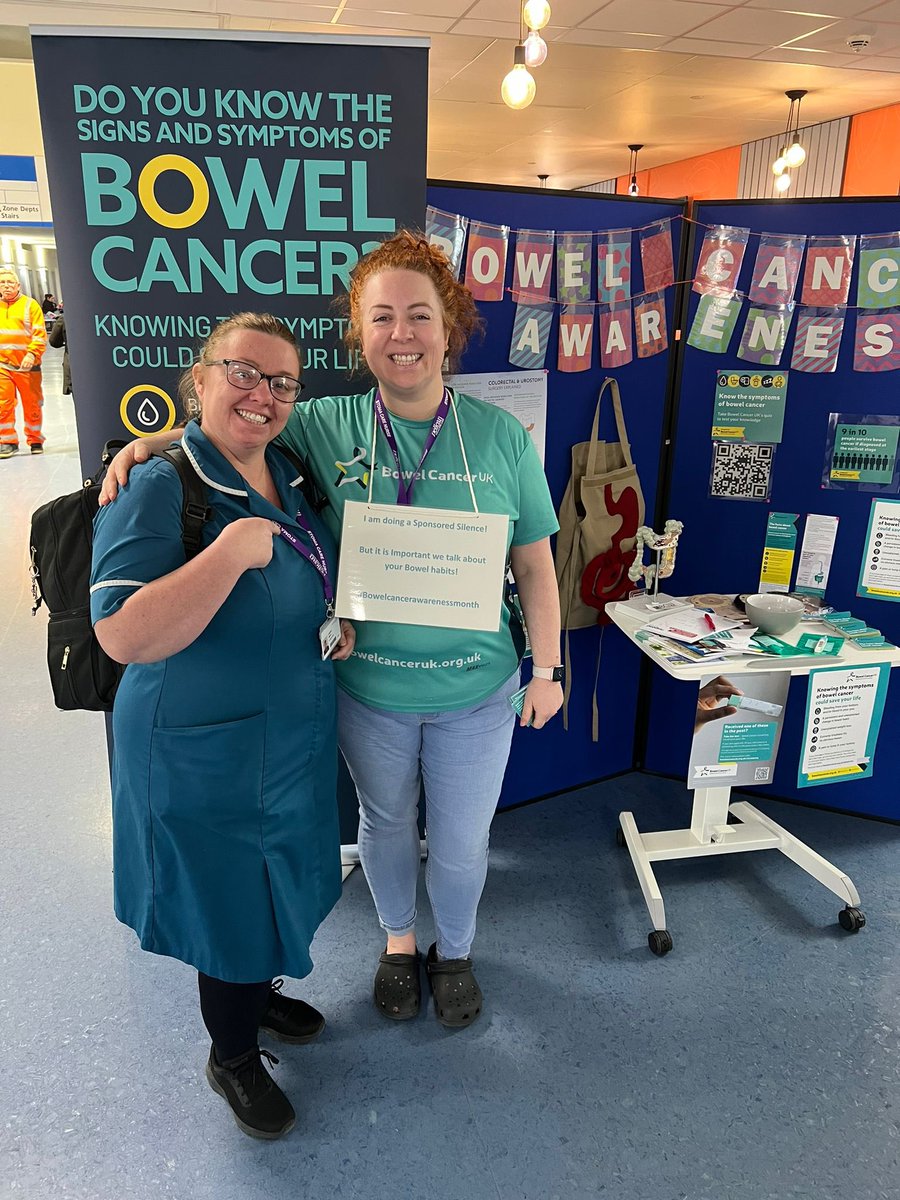 Staceyharper68's tweet photo. Lovely support for my sponsored silence today ! One hour to go ! @SueClemow  @Nickymetty @DerrifordNurses @Derriford_Hosp #bowelcancerawarenessmonth #stomacare https://t.co/jUZzl8bKWa