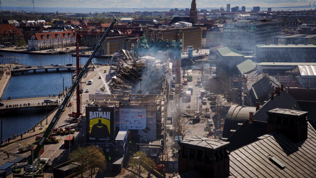 Denmark's treasured stock exchange in ruins as fire still burns todayonline.com/world/denmarks…