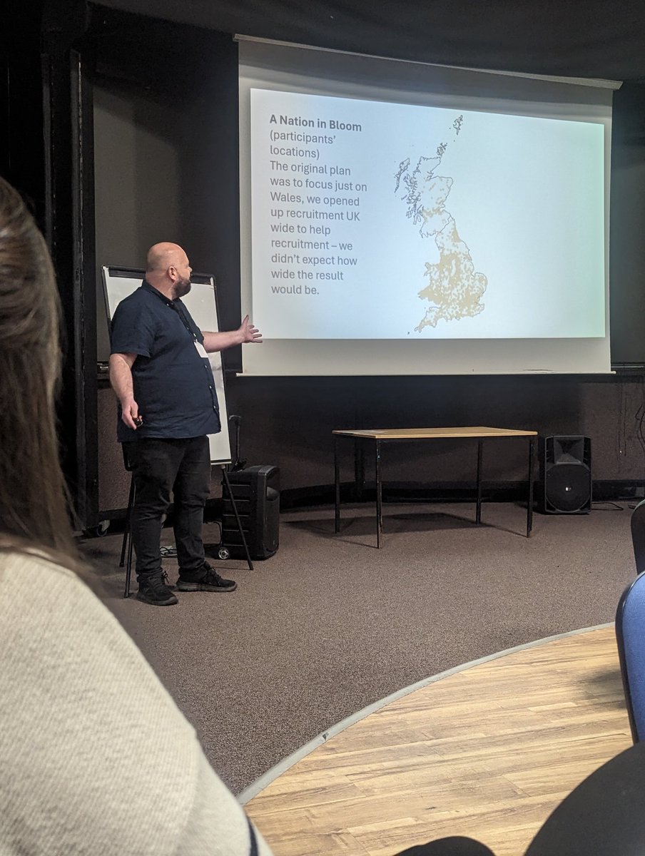 'Seeds of Change' reached far across the UK. Thank you to Dr Luke Jefferies @SwanseaUni for speaking today, also highlighting the need for connections @RCPsychWales @rcpsychGreen @GreenHWales and the work of sustainablewellbeingresearch.org