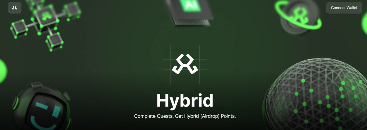 🪂 Yeni #Airdrop Fırsatı @ChainGPT_Pad üzerinden IDO yapacağını duyuran yapan yapay zeka Layer 1 projesi @BuildOnHybrid için free airdrop etkinliğine katıldım. projesinin görevlerini yaptım. Cüzdan bağladıktan sonra Twitter , RT , Fav gibi basit birkaç görev var. 1 XP = 1…