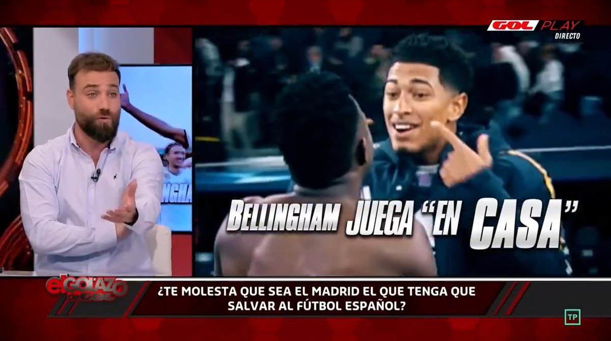 🤔 ¿Te molesta que sea el Madrid el que tenga que salvar al fútbol español? 📌 @NachoPalen: “Estamos acostumbrados a que el Real Madrid, salve a la economía, a la cultura y al mundo en definitiva...” 📺 #Golazo