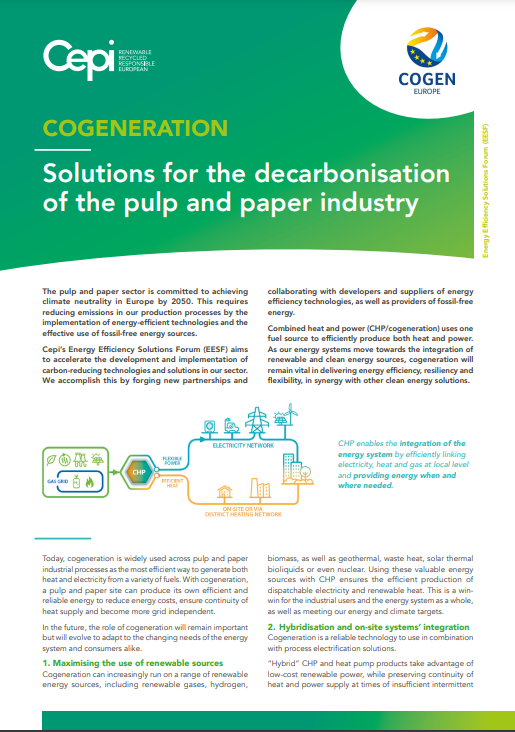 Today at #EESFday Cepi also welcomes <a href="/COGENEurope/">COGEN Europe</a> to talk about combined heat and power a key part of the solution to industry decarbonisation. 
👉cepi.org/wp-content/upl…
