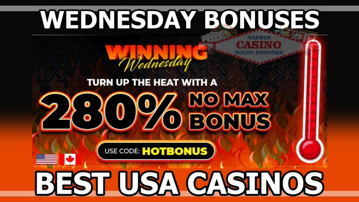 Wednesday Casino Bonuses USA | Up to 290% No Max Bonus and $700 in Free Chips nabblecasinobingo.com/wednesday-casi… #casino #slots #freespins #bonus #CouponCode #casinobonus #CasinoBonusCodes #onlinecasino #OnlineSlots #Wednesday