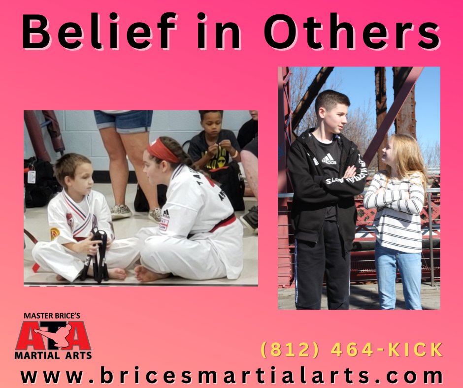 Active listening is another way to show that you are engaged and interested in what they have to say by maintaining eye contact, nodding, and asking clarifying questions. #TeamBrice #bricesma #ATA #atamartialarts #Belief #BelieveInYourself #BeliefInOthers #PowerOfBelief
