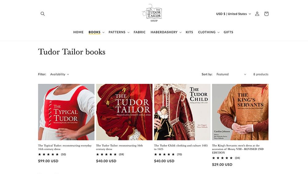 Are you busy planning your next project? A quick reminder to visit The Tudor Tailor’s *NEW* online shop which enables us to offer many of our books and resources for making historic costume at cheaper prices than on our other online platforms! 👇 shop.tudortailor.com