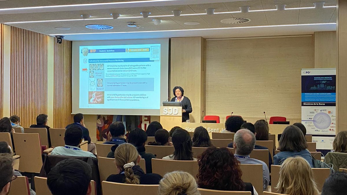 ICFOnians's tweet photo. Dr. Maria Antonia Poca, Head of Neurosurgery and responsible for the Pediatric Neurosurgery Unit at @vallhebron and Ass. Prof. of the @UABBarcelona explains the #SafeICP project on monitoring intracranial pressure.
https://t.co/cHQnnb8pVF https://t.co/bq8M8A6ZK8