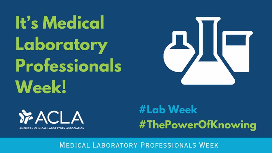 This @ACLAlabs #LabWeek, we thank America’s laboratorians for their tireless efforts each day to deliver essential health information that provides a path forward for life-changing – and life-saving – treatment and care.

#ThePowerOfKnowing #TheFutureIsLab