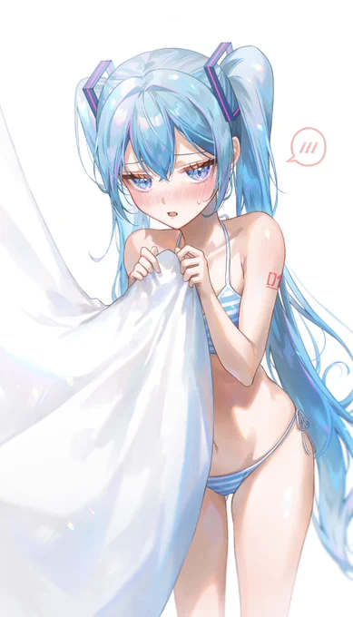 マスター、やっぱり恥ずかしいかも...#初音ミク 