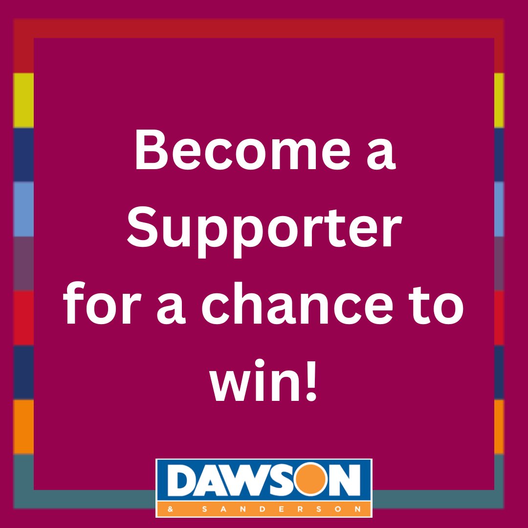 You could win a £250 Dawson & Sanderson voucher to use for your next holiday when you sign up to become a Supporter ☀️ bit.ly/3OuEJOA