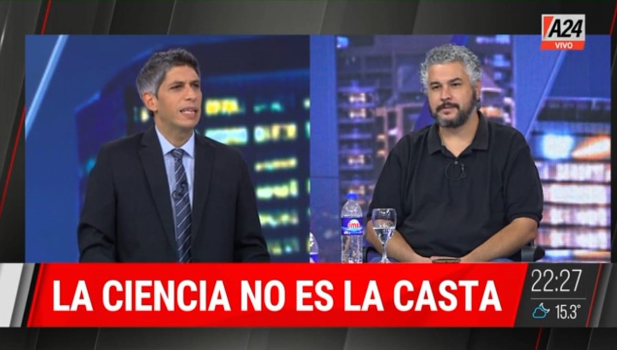 CerbinoSanz's tweet photo. Comparto el video de la nota en @A24COM sobre el brutal ajuste en CONICET, las mentiras del gobierno y el #AbrazoMundial a la #CienciaArgentina que realizaremos esta tarde en el Polo Científico y en otras 15 ciudades del país.

Link en el primer comentario. https://t.co/zwFC6wAS88
