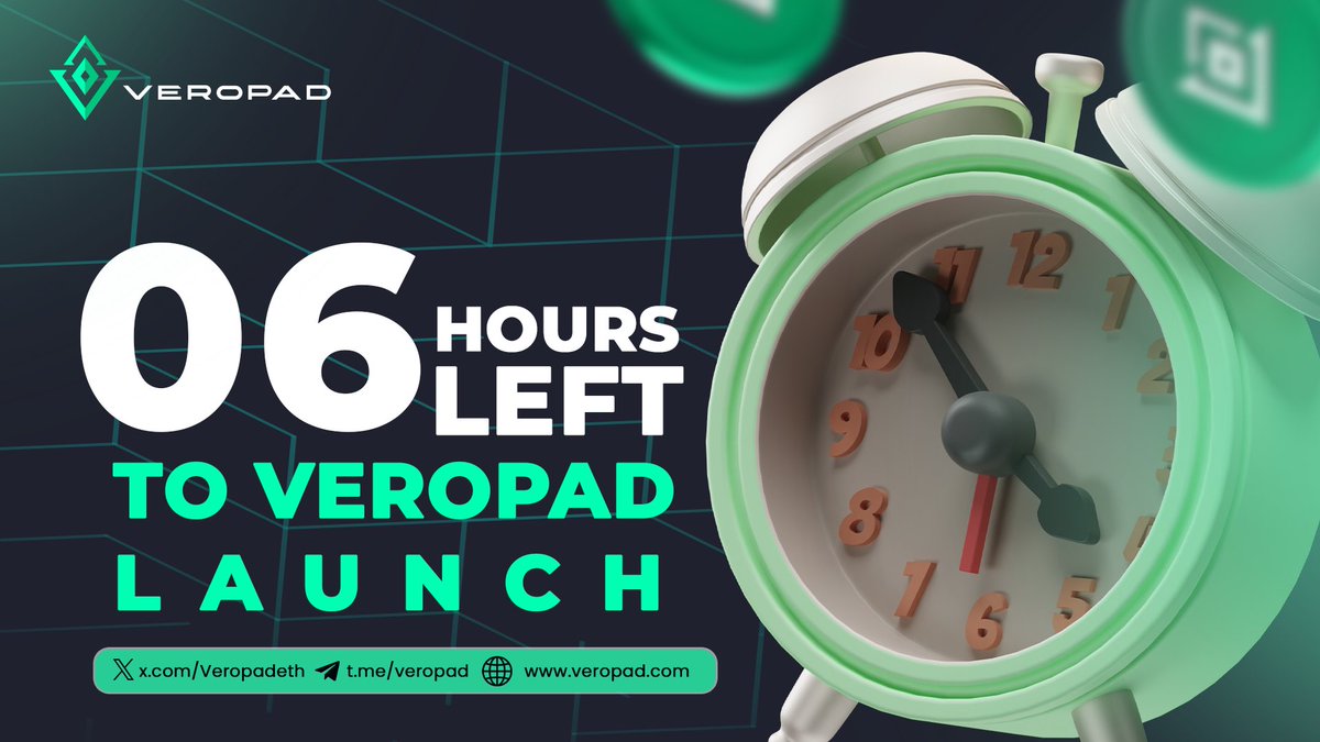 🟢VEROPAD SMART CONTRACT OFFICIALLY CREATED 

🔰Network: ETHEREUM (ERC-20)
🔰Name: VEROPAD
🔰Symbol: $VPAD
🔰Contract Address: 0x33cd63136d2f04826a9170b2ed6e09b6c9fb38a5

Website: VeroPad.com