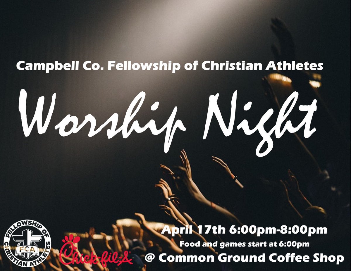 CCHS_FCA's tweet photo. 🚨🚨TONIGHT 🚨🚨

At Common Ground in downtown LaFollette

We’re having @ChickfilA 🍗🐔starting at 6:00pm!

Extended Coffee Shop hours

6:00pm-8:00pm https://t.co/22m56MYMVY