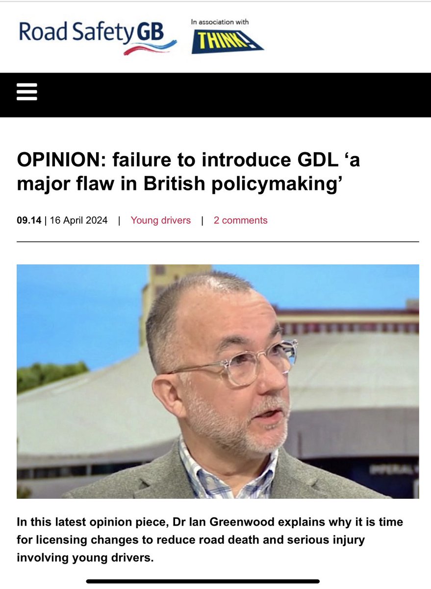 I know one family who has been talking to different MPs about #GDL since 1986 - I have for 15 years - and there is still no action. 4,935 people were killed or seriously injured in crashes involving a young driver in 2022. Enough is enough! Time for action! @GuyOpperman