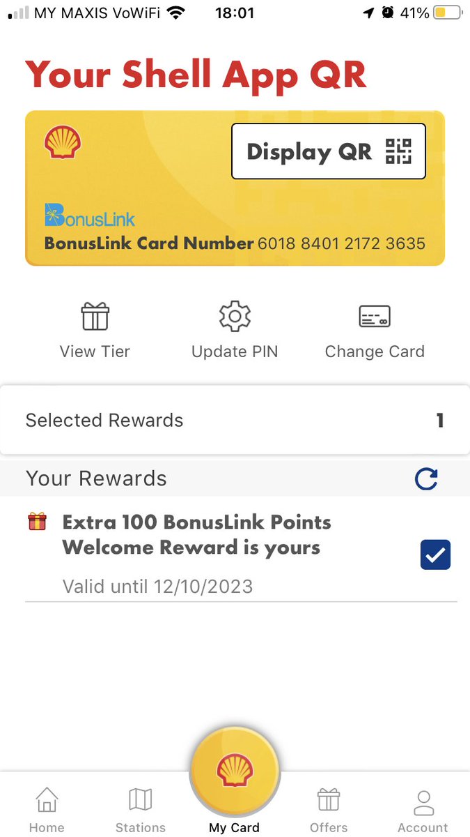 ellyzainal's tweet image. Finallyyyy, semua dah digital. Dulu wallet panjang + tebal ya, banyak sgt kad nak pegang. Sekarang boleh scan QR je kat Shell App bila nak beli barang ke isi minyak ke, alah sonang hidup siss #ShellApp #ShellMalaysia