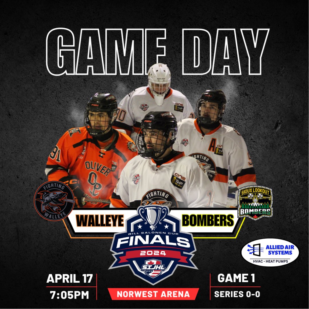 🚨 GAMEDAY IS HERE!!! Game 1 of the Bill Salonen Cup Finals is tonight at NorWest Arena! Tickets for this EPIC series can be purchased here: fightingwalleye.com/tickets/ Let’s Go Walleye! #WeWantTheCup #FearTheFish
