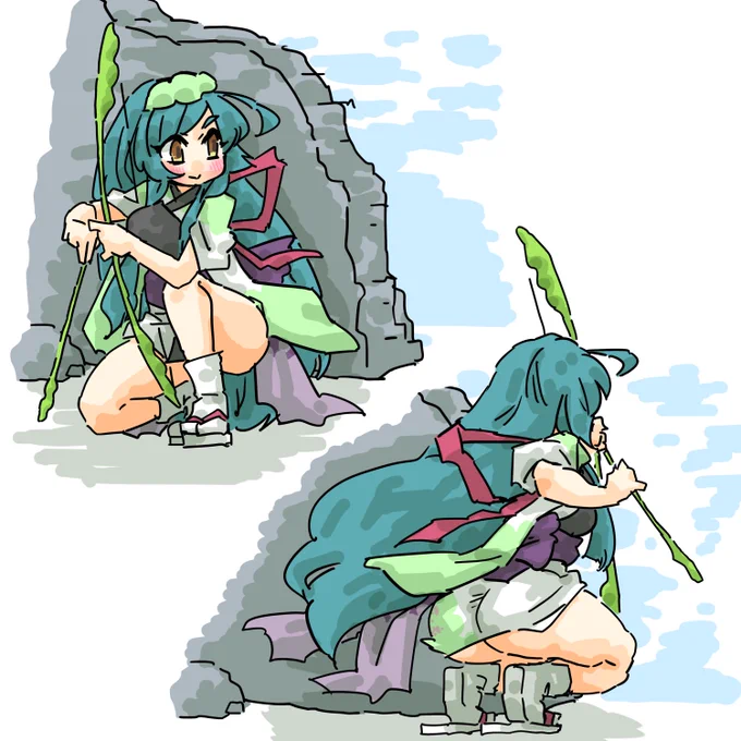 背中で魅せるずんちゃん #東北ずん子 