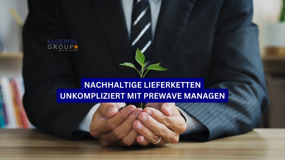 kloepfelgroup's tweet photo. Nachhaltige Lieferketten unkompliziert mit #Prewave managen. #Nachhaltigkeit #Supplychain https://t.co/BuEzpsGfdW https://t.co/HiTO8XDJtC