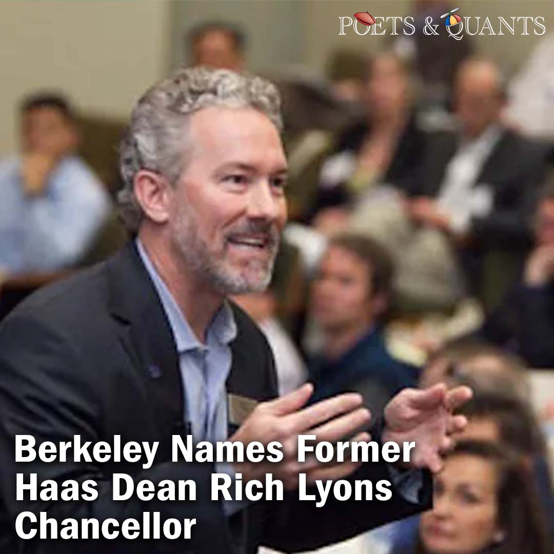 Days after Stanford tapped its business school dean to be university president, UC Berkeley has named former Haas Dean Rich Lyons chancellor.

Read More: bit.ly/3UjAyrx

#mba #mbastudent #mbaprogram #mbaadmissions #businessschool #haasschoolofbusiness #ucberkeley #hass