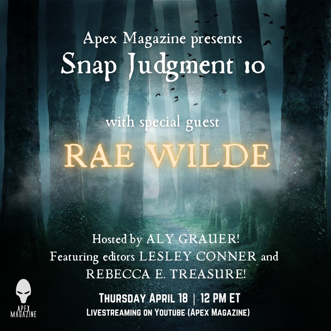 Snap Judgment Episode 10 is TOMORROW! Tune in at 12PM EST to see @LesleyConner, @R_E_Treasure, and special guest @_rae_wilde provide live critiques to YOUR submissions! Hosted as always by @dreamstobecome! youtube.com/watch?v=i2XNWS…