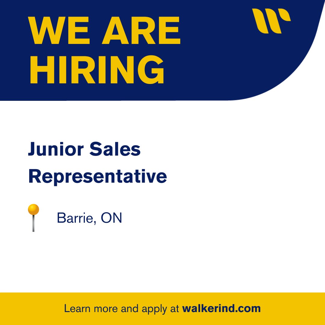 🚨 Job Alert 🚨

We are looking for a Junior Sales Representative for our Barrie office.

Check out the link and apply today!
rb.gy/4taoof 
.
.
.
#hiring #hiringnow #jobvacancy #jobseekers #barrie  #ontario #jobposting #ontariojobs