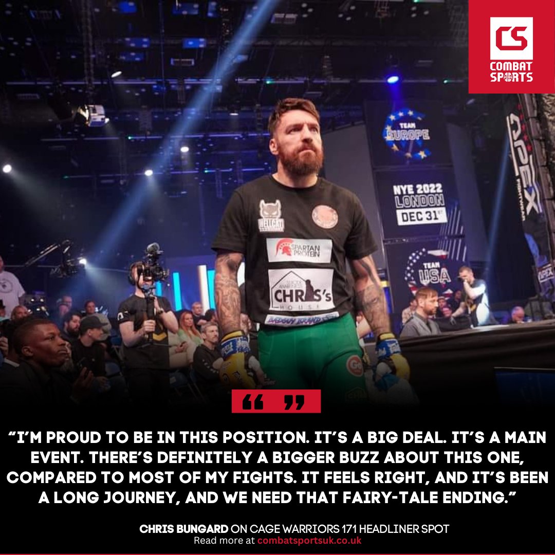 Chris Bungard (@CowaBungard) is relishing the opportunity to headline a @CageWarriors card in his backyard on April 20th 🔥 DON'T BLINK! 🔗 combatsportsuk.co.uk/chris-bungard-…