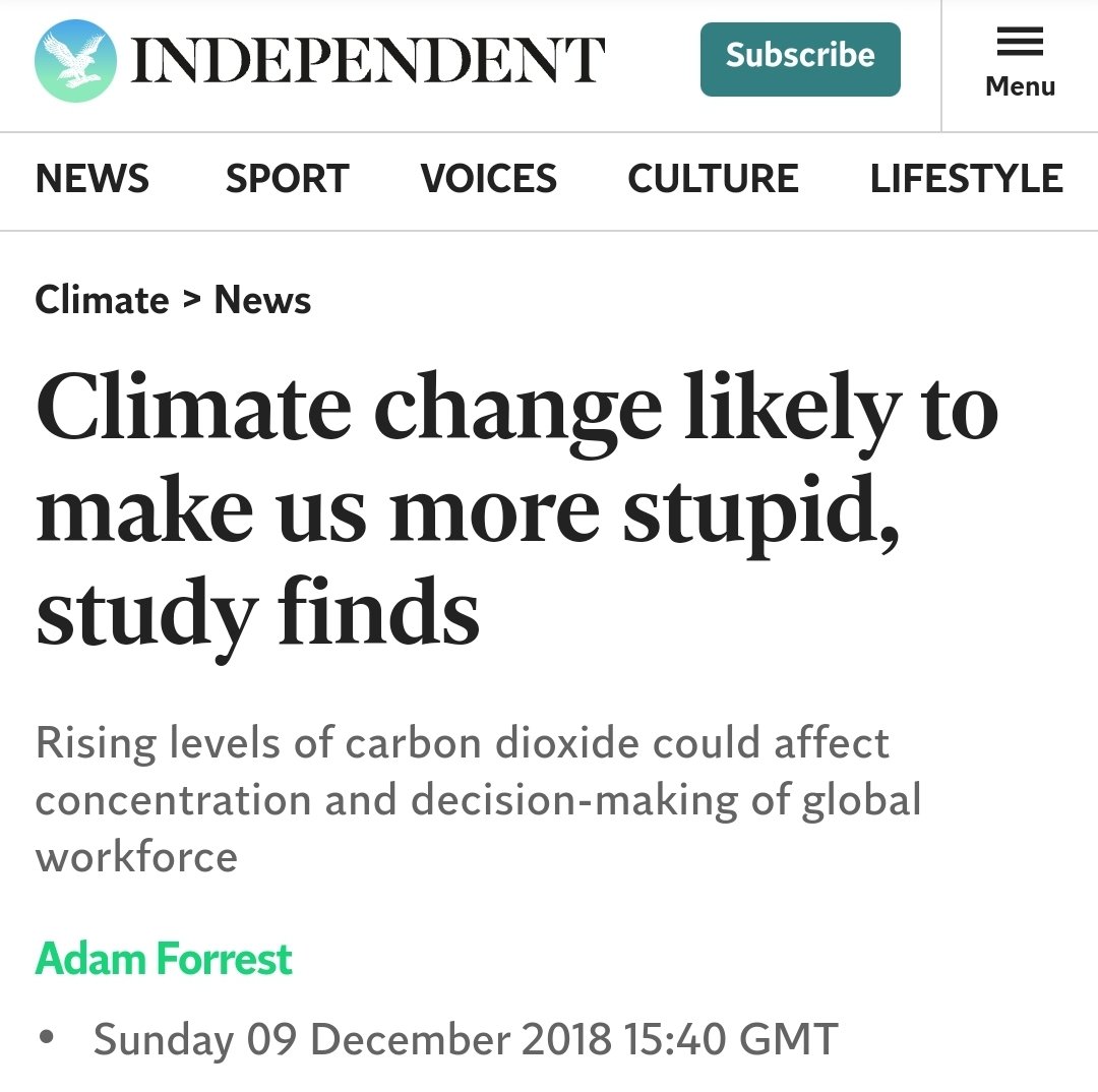 📢 Scientists Say.... Climate Change Likely To Make Us More Stupid Ground Zero Stüpïd 👉 @AOC