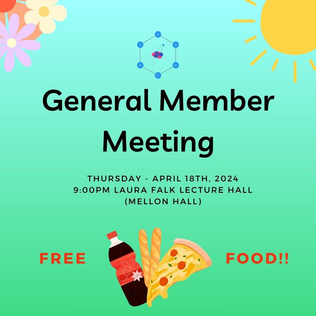 DuqACS's tweet photo. Just a reminder that tonight is our last General Member Meeting for the Spring 2024 semester!! Pizza and drinks will be provided! 🍕 🥤Hope to see you there and good luck with finals! We’re in the home stretch! 🎉 ☀️ https://t.co/cWSTZkBpwT