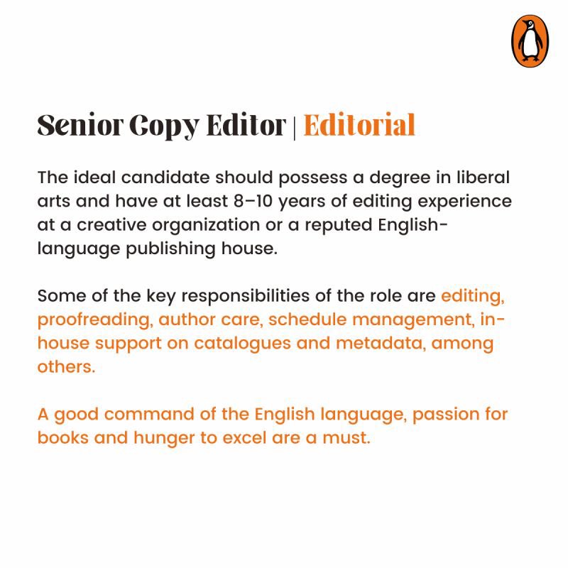 My team @PenguinIndia is hiring!