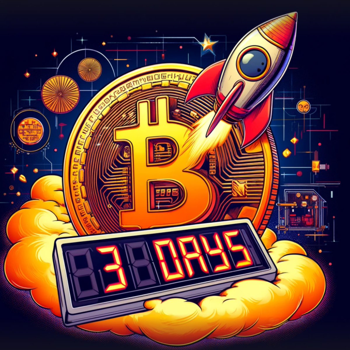 Pyxine_io's tweet photo. 3 days to #Bitcoin #Halving: Almost there! #CryptoCountdown 🚀 https://t.co/ATxX1te1DW