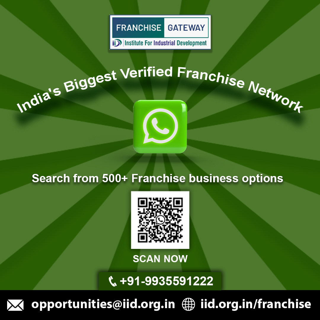 Ready to take the first step towards owning your franchise? Connect with us directly on WhatsApp and unlock the gateway to your entrepreneurial journey. 
lnkd.in/gcYzW3fy
.
.
.
.
.
#franchisegateway #WhatsAppChannel #franchiseopportunity #EntrepreneurialJourney