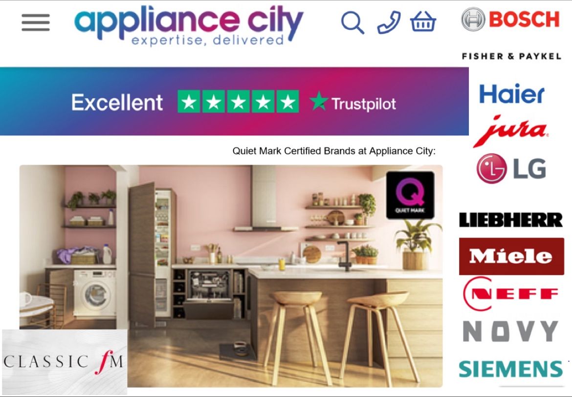 Hang on to the holiday feeling with #FindYourQuiet national campaign on @ClassicFM spotlighting the Midlands this month, de-stressing at drive time with #QuietMark Certified appliances at @appliancecity: bit.ly/43ZLbTR appliancecity.co.uk findyourquiet.co.uk