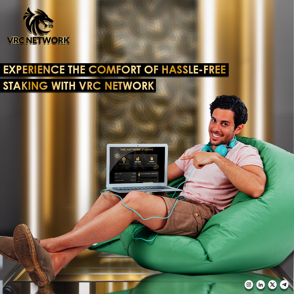 Experience staking like never before with VRC Network! Dive into a world where ease and security converge seamlessly. Join our platform today and enjoy peace of mind with effortless staking.

#Staking #StakingRewards #Earnmoneyonline #VRC #vrcnetwork #NETWORKMARKETING #stake