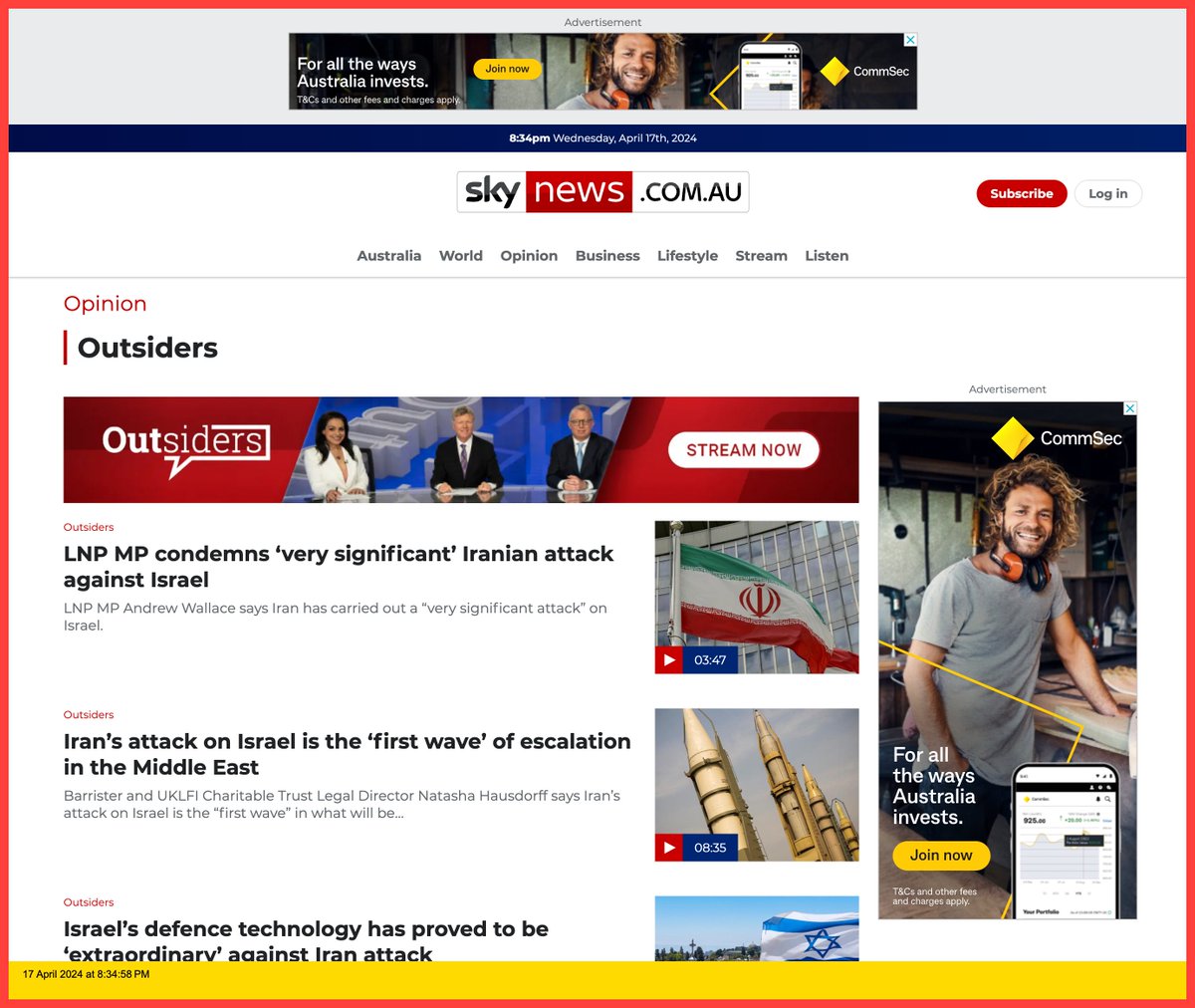 @CommSec, is it fair to suggest that you are comfortable with vilifying rape victims? Your advertising supporting online hate at Sky News Australia after Dark indicates this. Is it not time to take a serious look at your corporate values? @slpng_giants_oz #Lehrmann