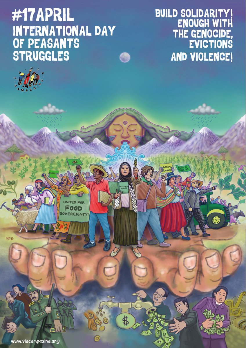 To mark International Day of Peasant Struggles #17April we celebrate @via_campesina & @ECVC1 and encourage our Members to get involved in international organising for food sovereignty ✊🌍 If we globalise the struggle, we globalise hope! Read more: landworkersalliance.org.uk/international-…