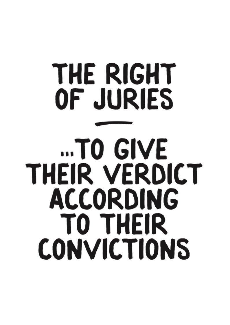 On Thursday 18th April, assemble at the Royal Courts of Justice to show solidarity with Trudi Warner as her permission hearing takes place. Similar demonstrations planned outside Crown courts during a national week of action - April 13th to April 21st. #defendourjuries