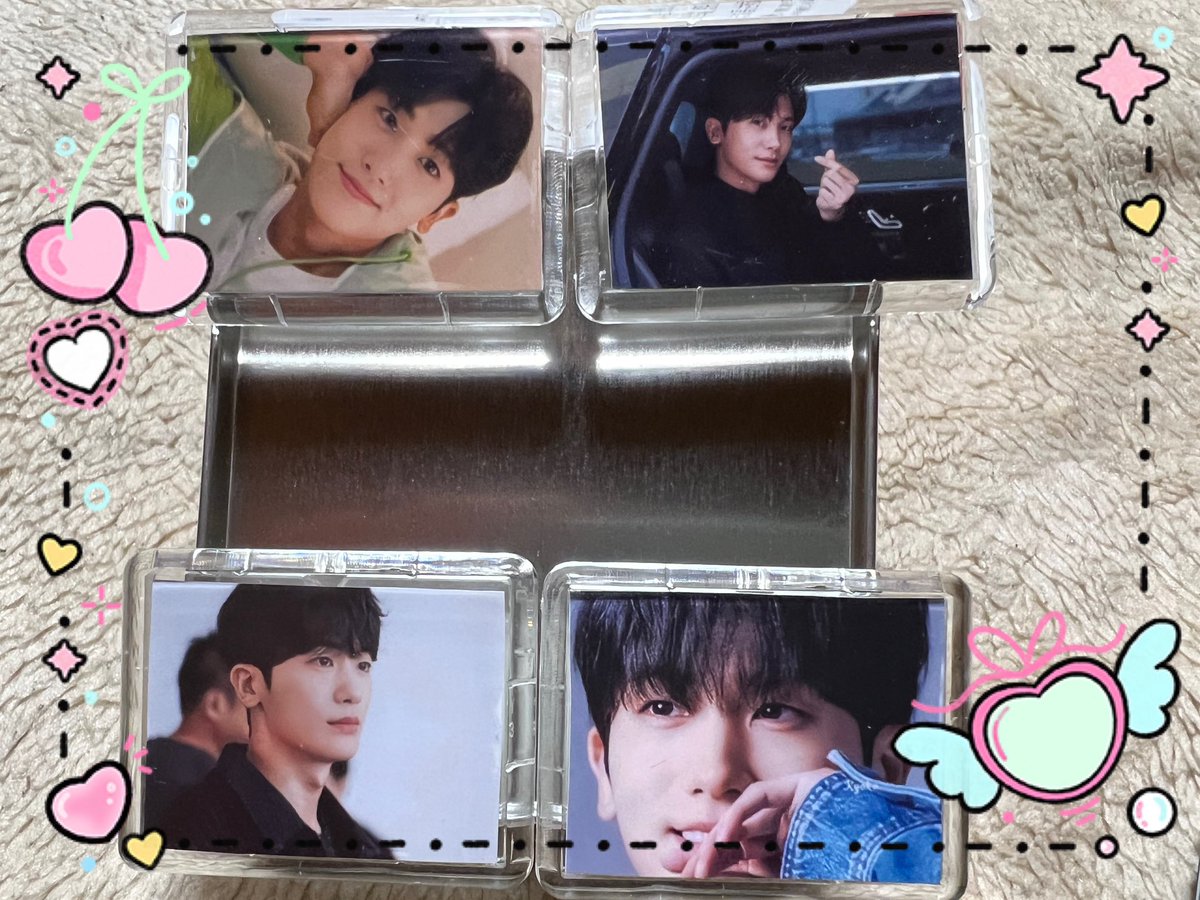 ヒョンシク🩵マグネット完成〜
渡す予定のないソンムル😆

#パク・ヒョンシク 
#ParkHyungSik 
#박형식
