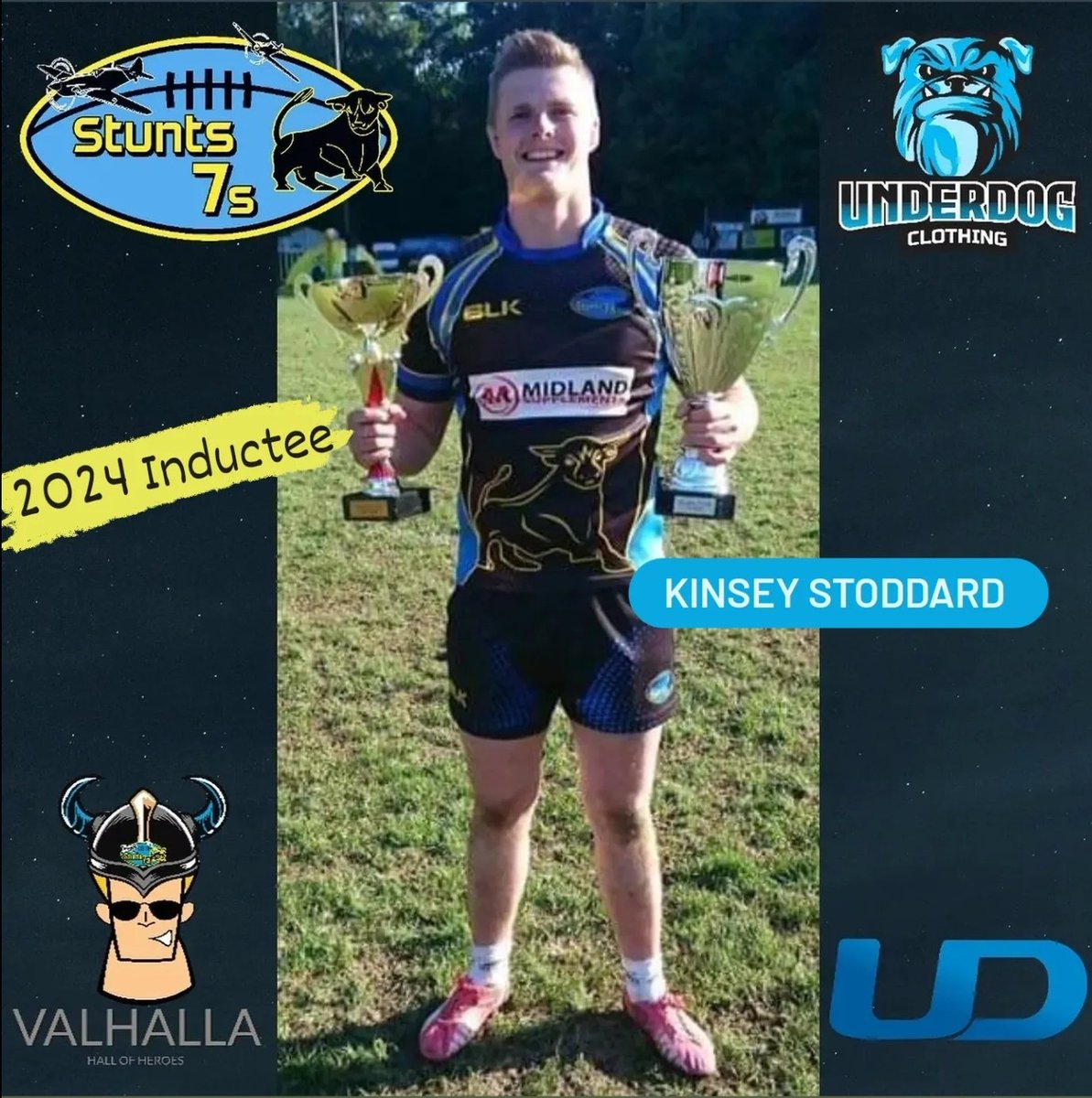 Our First 2024 Inductee.  

#Stunts #rugby #7s #Rugby7s