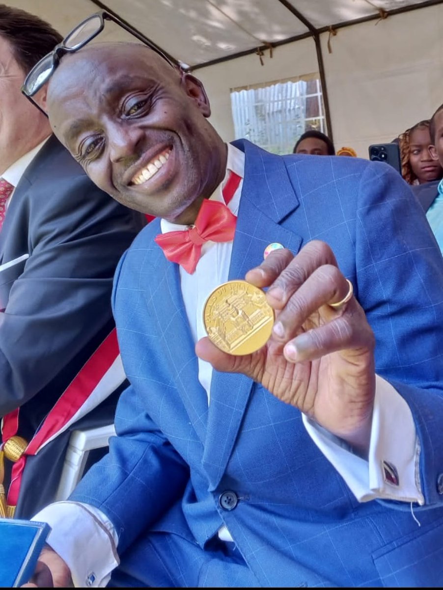 Warm congratulations to my brother, @ChrisMburu, on receiving a medal of honour from the French Parliament🇫🇷! This recognition is a testament to your remarkable commitment and the positive impact you continue to make in empowering the youth of Kenya.