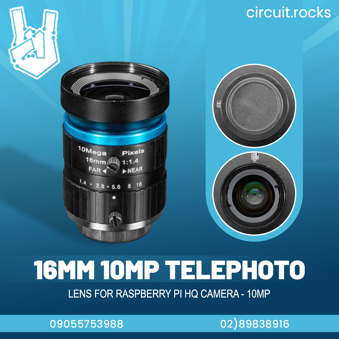 circuitrocks's tweet photo. If you want to buy a 16mm 10MP Telephoto Lens for Raspberry Pi HQ Camera - 10MP, circuitrocks brings you the best quality camera lens.

Visit at - https://t.co/HNykJjMhAy

#lens #16mmtelephotolens #telephoto #lensforraspberry #camera #raspberrypi #raspberrypicamera https://t.co/jkasqD5P4D