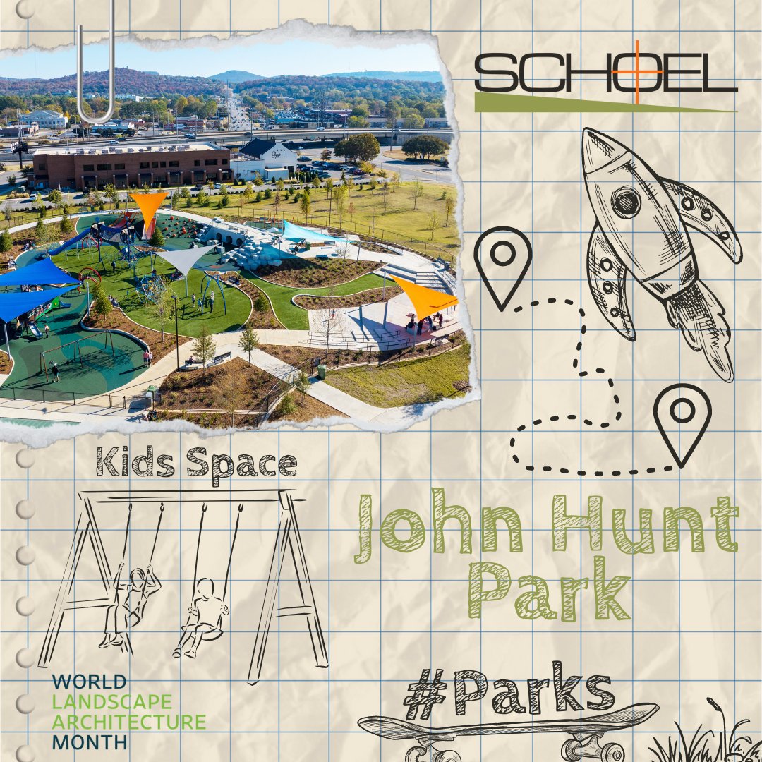 We welcome everyone to the Kids Space at John Hunt Park as part of Word Landscape Architecture Month! We're thrilled to showcase a park that aims to redefine community recreation.
#schoel #wlam2024 #thisislandscapearchitecture #landscapearchitecture #huntsville #hsv #alabama