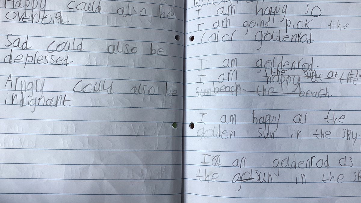Starling class have been enjoying their work looking at Laura Dockrill and Lauren Child’s new book “grey”. They have been excited about new vocabulary for emotion words and exploring metaphors. <a href="/clpe1/">CLPE</a> #CLPEGrey