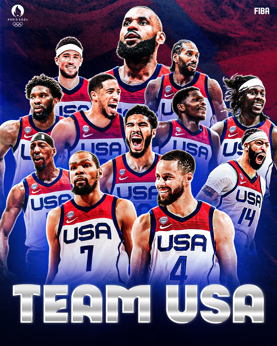 What are the dreams made of 💭🥇

Team USA 🇺🇸 announce a 12-man roster for #Paris2024, 𝐋𝐎𝐀𝐃𝐄𝐃 with FIBA experience and star power 🤩

#Olympics x #Basketball