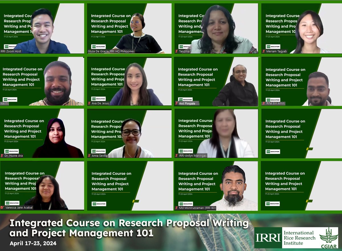 irrieducation's tweet photo. #NowHappening: 15 IRRI staff & scholars are currently attending the Integrated Course on Research Proposal Writing and Project Management 📝💼
#Read more: https://t.co/5BXYSccAYH
#researchproposalwriting #projectmanagement #projectcyclemanagement @irri @CGIAR @JoannaKP https://t.co/dzm8djC8ad