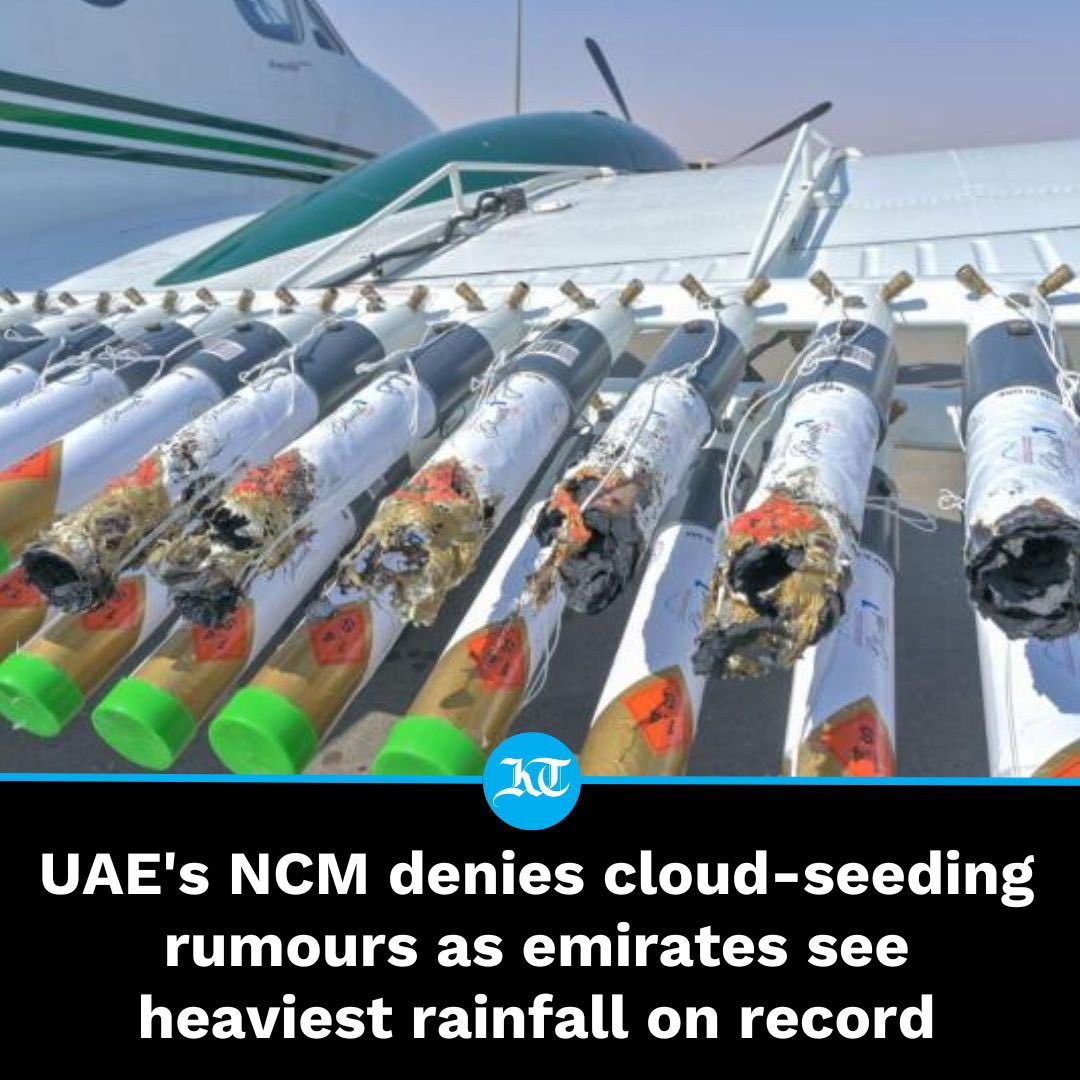khaleejtimes's tweet image. No cloud-seeding missions were conducted on Tuesday when the #UAE saw torrential #rains that disrupted life across the country, according to the National Centre of Meteorology @ncmuae. 

khaleejtimes.com/uae/weather/ua…